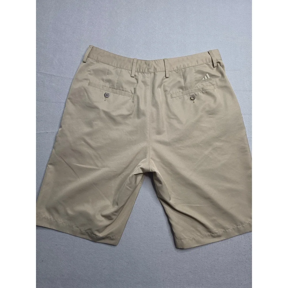 Adidas‎ Climalite Golf Shorts Men's 32 Brown Flat Front Performance Resort Wear